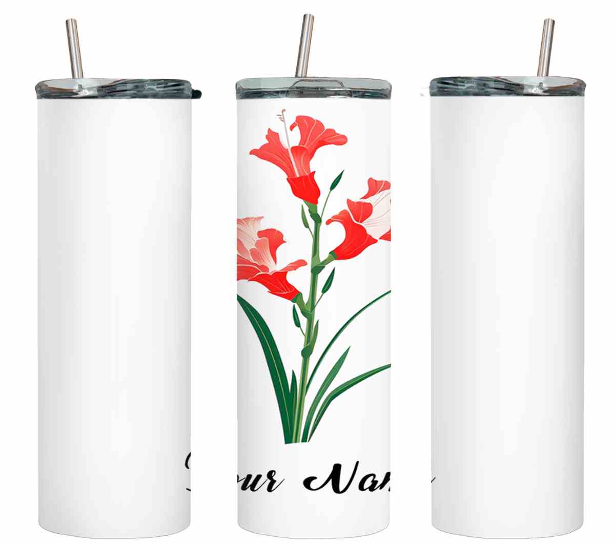 Personalized Birthday August Gladiolus-8244
